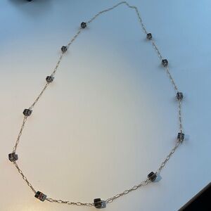 Elegant Gold filled and Smoky Quartz Necklace
